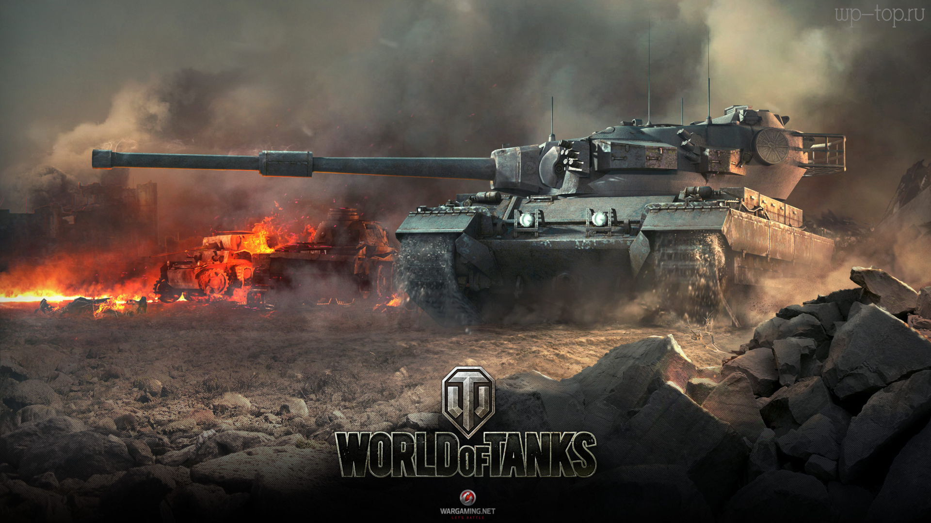 Обои видеоигра, World of Tanks, WOT, танк, камень, огонь, дым, лого  картинки на рабочий стол, фото, заставка - Игры - ТОП лучших обоев для рабочего  стола