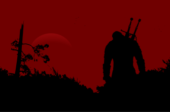 8000x4500 Witcher 3, Ведьмак, Геральт, силуэт, черный, красный, видеоигра обои