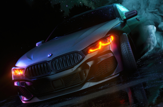 3840x2400 car, авто, машина, BMW, дым, неон, оранжевый, для мобильного обои