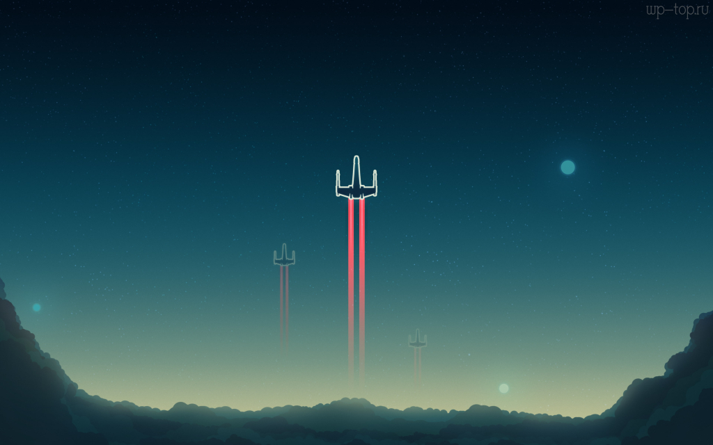 3840x2400 Звездные войны, Star Wars, X-wing, Истребитель, Хот, луна, небо, звезды, голубой обои