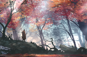 7680x4320 видеоигра, Sekiro: Shadows Die Twice, лес, осень, самурай, деревья, красный обои